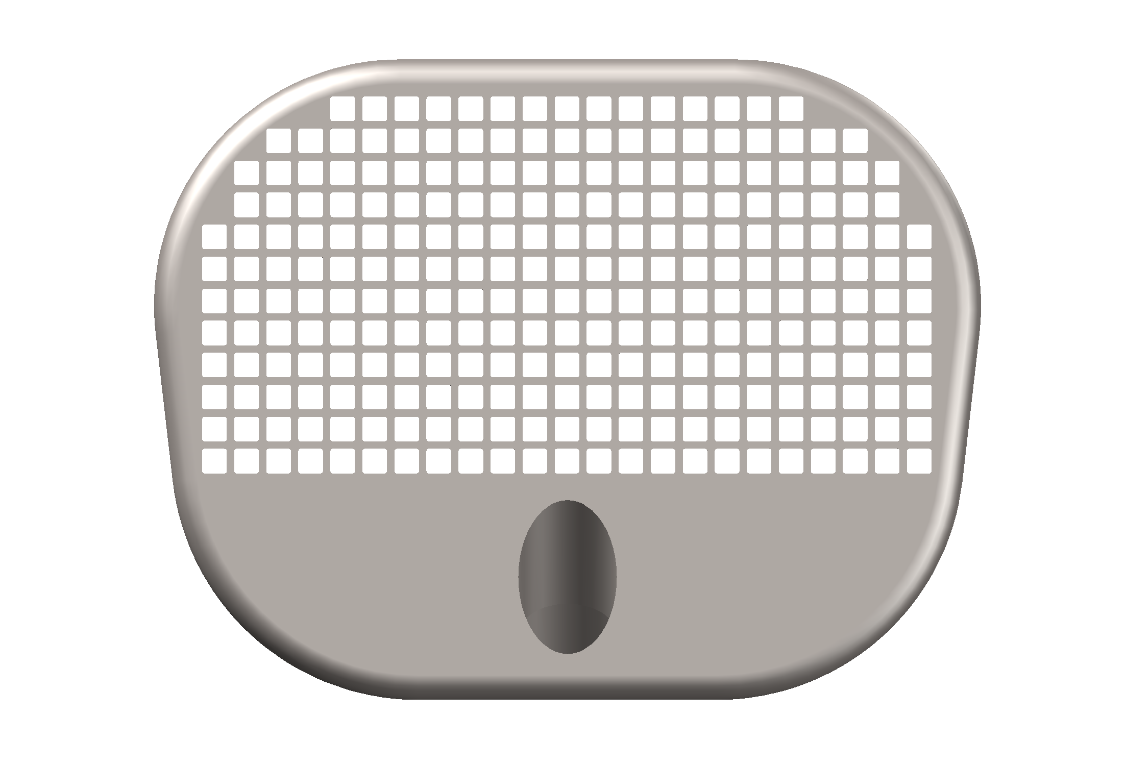 Final cage design, bottom view