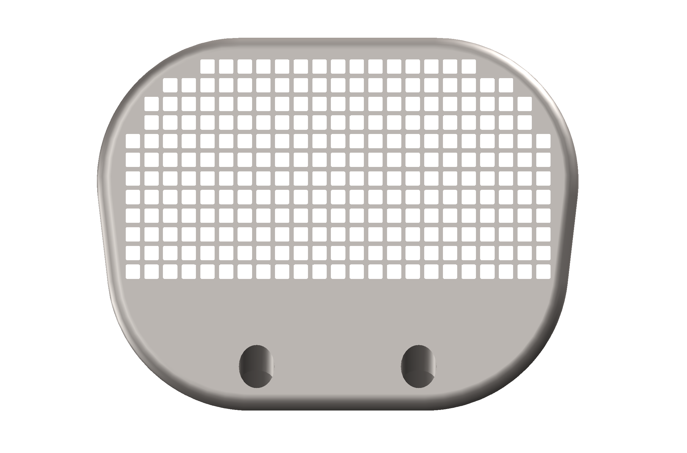 Final cage design, top view