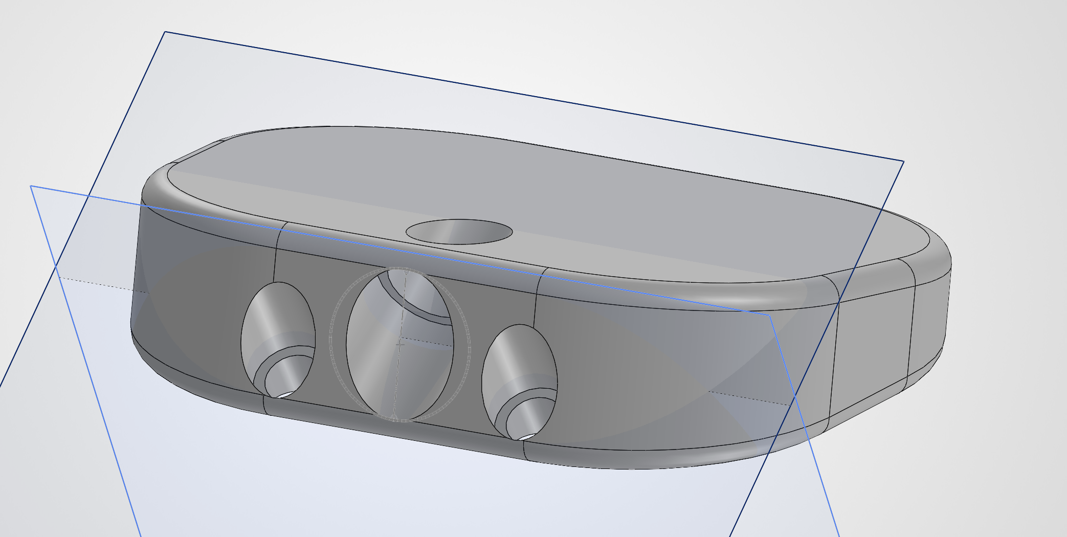 Completed fixation holes