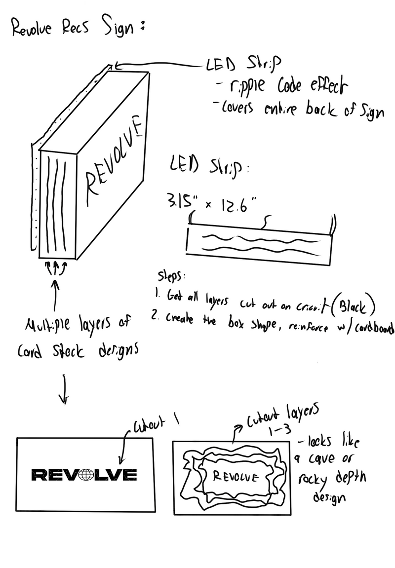 Revolve Recs Sign sketch