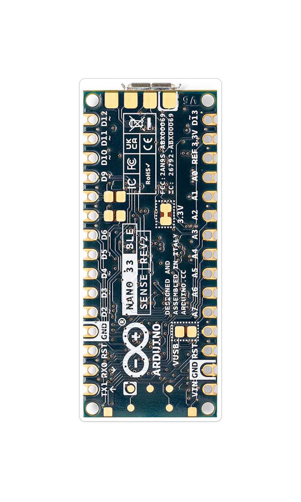 Arduino Nano 33 BLE Sense Rev 2