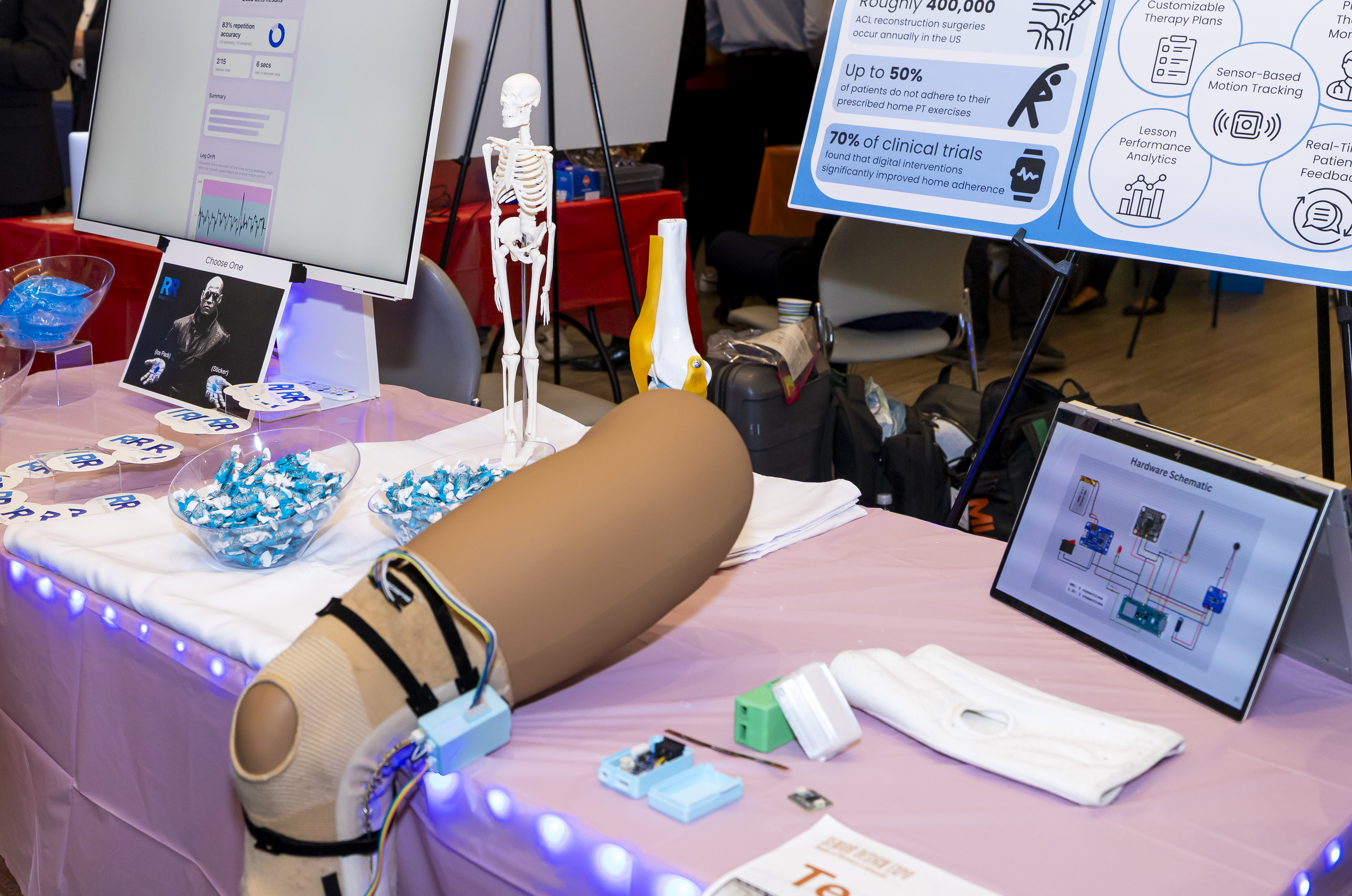 RealRehab table at Senior Design Expo