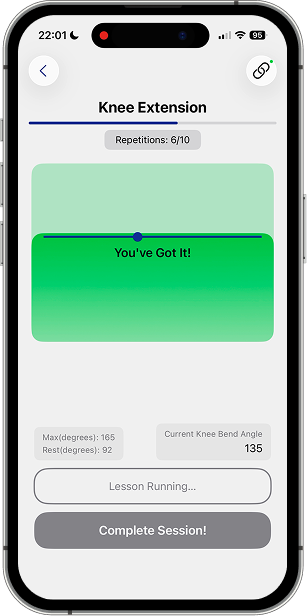 RealRehab app screen 3
