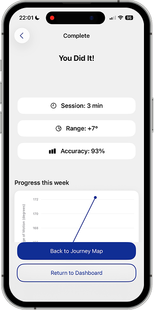 RealRehab app screen 4
