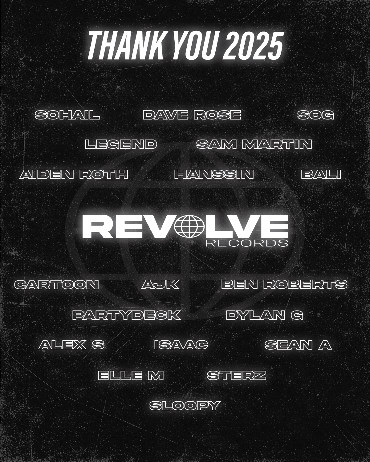 Revolve Records thank you graphic
