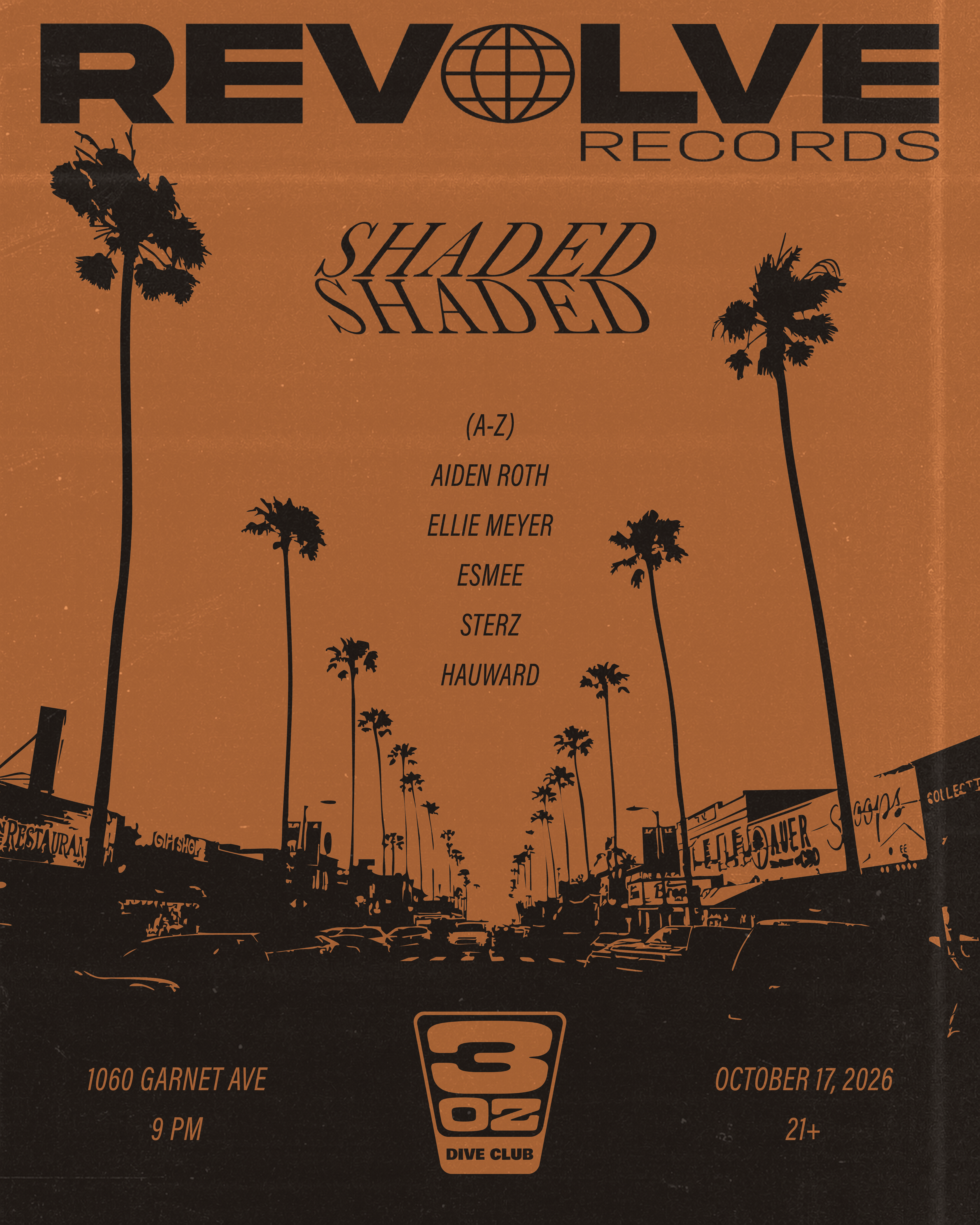 Shaded event poster variation